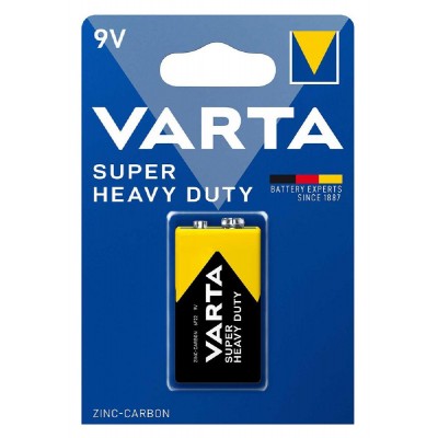 VARTA μπαταρία Zinc Carbon Super Heavy Duty, 9V, 1τμχ VARTA μπαταρία Zinc Carbon Super Heavy Duty, 9V, 1τμχ