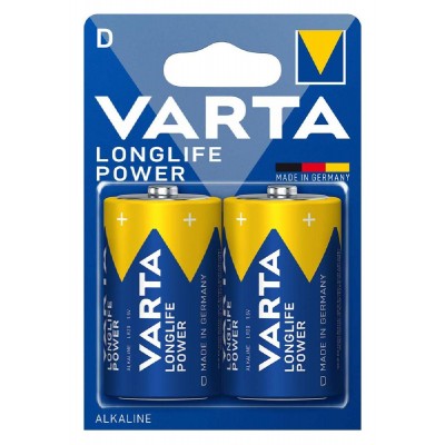 VARTA αλκαλικές μπαταρίες Longlife Power, D/LR20, 1.5V, 2τμχ VARTA αλκαλικές μπαταρίες Longlife Power, D/LR20, 1.5V, 2τμχ