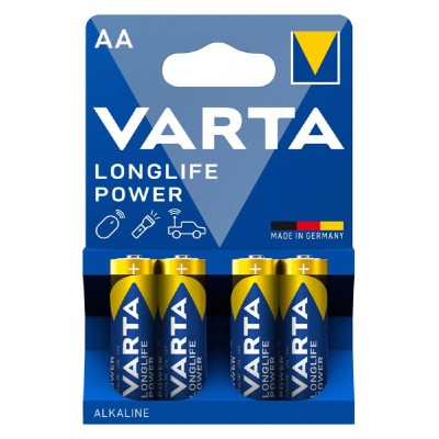 VARTA αλκαλικές μπαταρίες Longlife Power, AA/LR6, 1.5V, 4τμχ VARTA αλκαλικές μπαταρίες Longlife Power, AA/LR6, 1.5V, 4τμχ
