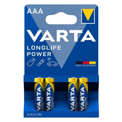 VARTA αλκαλικές μπαταρίες Longlife Power, AAA/LR03, 1.5V, 4τμχ VARTA αλκαλικές μπαταρίες Longlife Power, AAA/LR03, 1.5V, 4τμχ