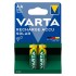 VARTA επαναφορτιζόμενες μπαταρίες λιθίου Solar, AA, 800mAh, 1.2V, 2τμχ