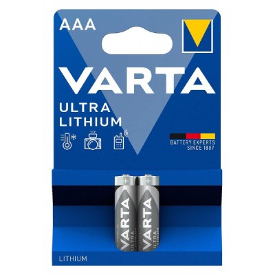 VARTA μπαταρίες λιθίου Ultra, AAA, 1.5V, 2τμχ VARTA μπαταρίες λιθίου Ultra, AAA, 1.5V, 2τμχ