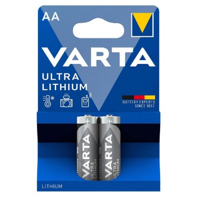 VARTA μπαταρίες λιθίου Ultra, AA, 1.5V, 2τμχ VARTA μπαταρίες λιθίου Ultra, AA, 1.5V, 2τμχ