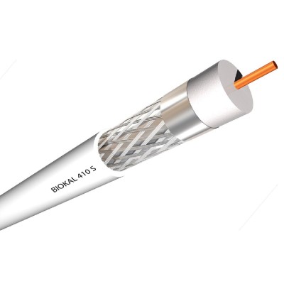 BIOKAL ομοαξονικό καλώδιο τηλεόρασης 75OHM, 1mm, 100m, λευκό BIOKAL ομοαξονικό καλώδιο τηλεόρασης 75OHM, 1mm, 100m, λευκό