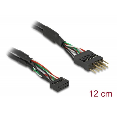DELOCK καλώδιο USB 2.0 10-pin 2mm σε 2.54mm 41977, 480 Mbps, 12cm DELOCK καλώδιο USB 2.0 10-pin 2mm σε 2.54mm 41977, 480 Mbps, 12cm