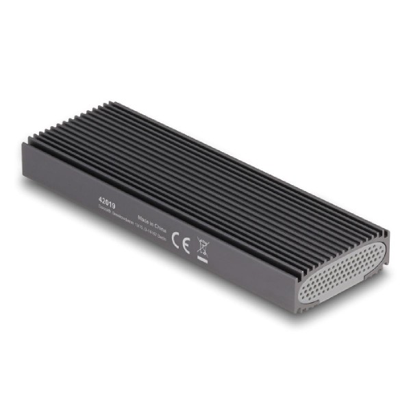 DELOCK θήκη για M.2 NVMe PCIe/SATA SSD 42019, tool free, 10Gbps, μαύρη DELOCK θήκη για M.2 NVMe PCIe/SATA SSD 42019, tool free, 10Gbps, μαύρη