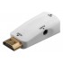 GOOBAY αντάπτορας HDMI σε VGA & 3.5mm 44793, 1080p, λευκός