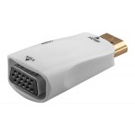 GOOBAY αντάπτορας HDMI σε VGA & 3.5mm 44793, 1080p, λευκός GOOBAY αντάπτορας HDMI σε VGA & 3.5mm 44793, 1080p, λευκός