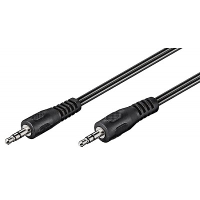 GOOBAY καλώδιο ήχου 3.5mm 50019, 3 pin stereo, 1.5m, μαύρο GOOBAY καλώδιο ήχου 3.5mm 50019, 3 pin stereo, 1.5m, μαύρο