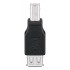 GOOBAY αντάπτορας USB σε USB Type B 50291, θηλυκό σε αρσενικό, μαύρος