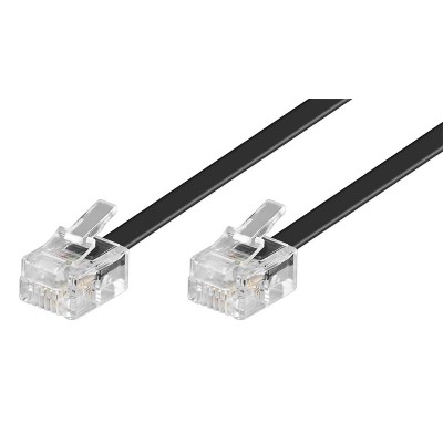 GOOBAY καλώδιο τηλεφώνου 50317, RJ11 6P4C, CCA, 3m, μαύρο GOOBAY καλώδιο τηλεφώνου 50317, RJ11 6P4C, CCA, 3m, μαύρο