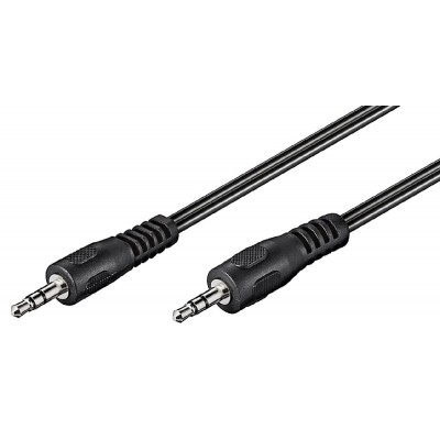 GOOBAY καλώδιο ήχου 3.5mm 50430, 3 pin stereo, 5m, μαύρο GOOBAY καλώδιο ήχου 3.5mm 50430, 3 pin stereo, 5m, μαύρο