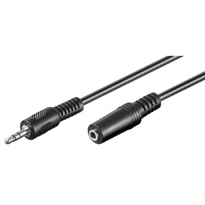 GOOBAY προέκταση καλωδίου ήχου 3.5mm 50432, 3 pin, 3m, μαύρο GOOBAY προέκταση καλωδίου ήχου 3.5mm 50432, 3 pin, 3m, μαύρο