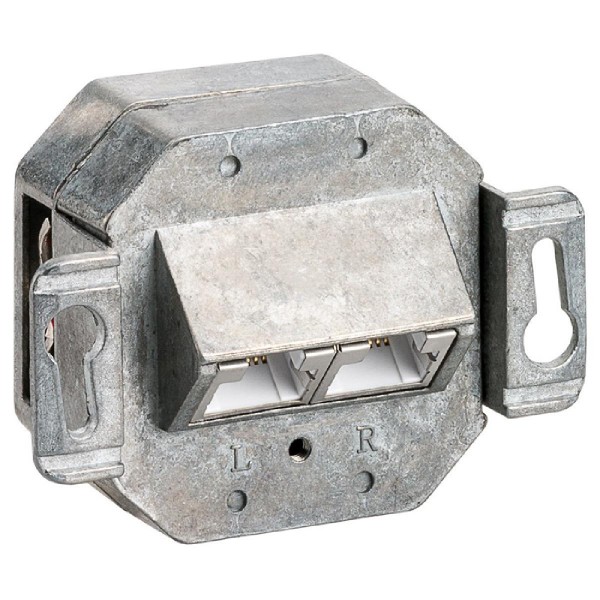 GOOBAY επιτοίχια πρίζα CAT 5e 50943, 2x RJ45, 80x80mm, λευκή GOOBAY επιτοίχια πρίζα CAT 5e 50943, 2x RJ45, 80x80mm, λευκή