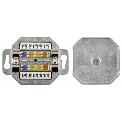 GOOBAY επιτοίχια πρίζα CAT 5e 50943, 2x RJ45, 80x80mm, λευκή GOOBAY επιτοίχια πρίζα CAT 5e 50943, 2x RJ45, 80x80mm, λευκή