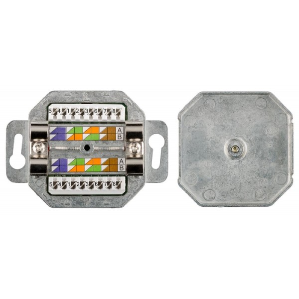 GOOBAY επιτοίχια πρίζα CAT 5e 50943, 2x RJ45, 80x80mm, λευκή GOOBAY επιτοίχια πρίζα CAT 5e 50943, 2x RJ45, 80x80mm, λευκή