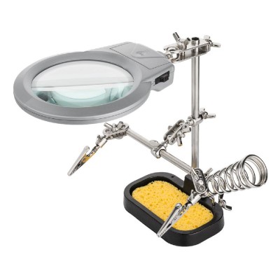 GOOBAY μεγεθυντικός φακός 51226 με clips συγκράτησης, 2x, LED φωτισμός GOOBAY μεγεθυντικός φακός 51226 με clips συγκράτησης, 2x, LED φωτισμός