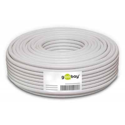 GOOBAY καλώδιο κεραίας 51510, 100dB, 75Ω, CCS, 25m, λευκό GOOBAY καλώδιο κεραίας 51510, 100dB, 75Ω, CCS, 25m, λευκό