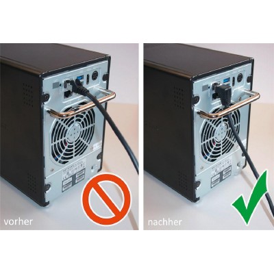 GOOBAY καλώδιο U/UTP CAT6 51515, γωνιακό, CCA AWG 25/7, 1m, μαύρο