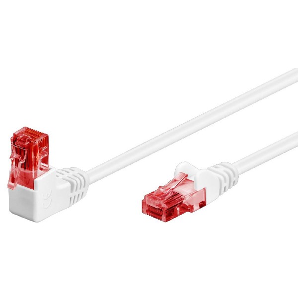 GOOBAY καλώδιο U/UTP CAT6 51522, γωνιακό, CCA AWG 25/7, 1m, λευκό GOOBAY καλώδιο U/UTP CAT6 51522, γωνιακό, CCA AWG 25/7, 1m, λευκό