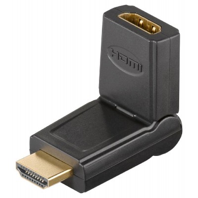 GOOBAY αντάπτορας HDMI 51721, 180° περιστρεφόμενος, 4K, μαύρος GOOBAY αντάπτορας HDMI 51721, 180° περιστρεφόμενος, 4K, μαύρος