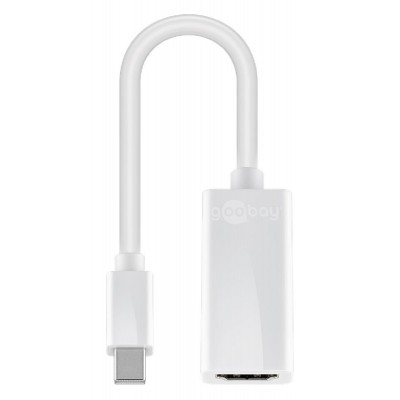 GOOBAY μετατροπέας Mini DisplayPort σε HDMI θηλυκό 51729, 0.15m, λευκό GOOBAY μετατροπέας Mini DisplayPort σε HDMI θηλυκό 51729, 0.15m, λευκό