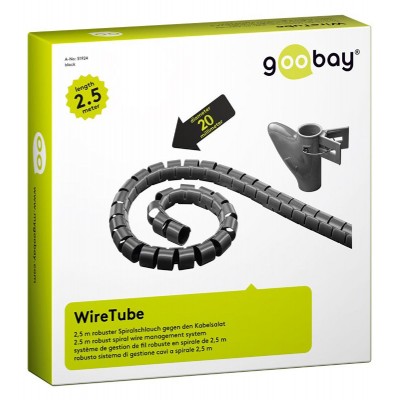 GOOBAY δεματικό καλωδίων 51924, πλαστικό, Φ 20mm, 2.5m, μαύρο GOOBAY δεματικό καλωδίων 51924, πλαστικό, Φ 20mm, 2.5m, μαύρο