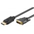 GOOBAY καλώδιο DisplayPort σε DVI-D Dual-Link 51962, 3m, μαύρο