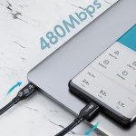 CABLETIME καλώδιο USB-C CM100, PD100W, E-MARK, USB 2.0, 5A, 1m, μαύρο CABLETIME καλώδιο USB-C CM100, PD100W, E-MARK, USB 2.0, 5A, 1m, μαύρο