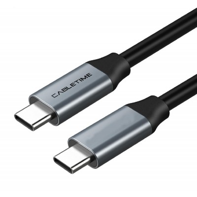 CABLETIME καλώδιο USB-C CMCM60, Gen1, 4K, 1m, μαύρο CABLETIME καλώδιο USB-C CMCM60, Gen1, 4K, 1m, μαύρο