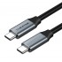 CABLETIME καλώδιο USB-C CMCM60, Gen1, 4K, 1m, μαύρο