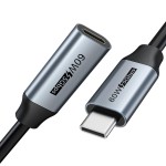 CABLETIME καλώδιο USB-C M-F CMCF60, PD60W, Gen1, 3A, 4K, 0.5m, μαύρο