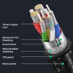 CABLETIME καλώδιο USB-C M-F CMCF60, PD60W, Gen1, 3A, 4K, 0.5m, μαύρο