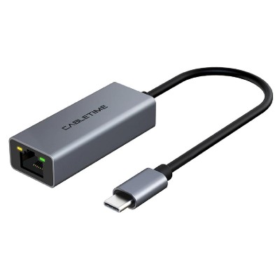 CABLETIME αντάπτορας USB Type-C σε RJ45 CML100, 100Mbps, 0.15m, γκρι CABLETIME αντάπτορας USB Type-C σε RJ45 CML100, 100Mbps, 0.15m, γκρι