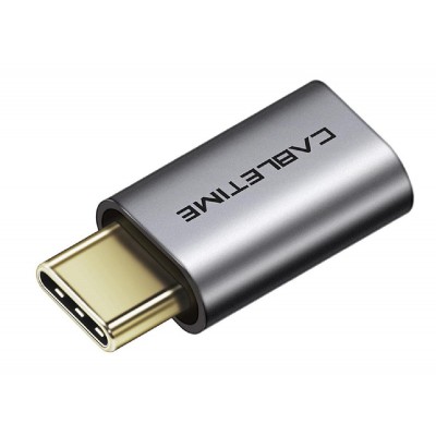 CABLETIME αντάπτορας OTG USB-C σε USB Micro B C160, USB 2.0, γκρι CABLETIME αντάπτορας OTG USB-C σε USB Micro B C160, USB 2.0, γκρι