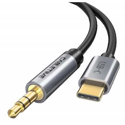 CABLETIME καλώδιο USB-C σε 3.5mm C160, 1.8m, μαύρο CABLETIME καλώδιο USB-C σε 3.5mm C160, 1.8m, μαύρο