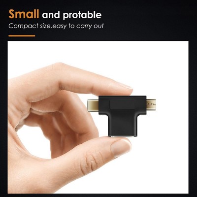 CABLETIME αντάπτορας USB-C σε USB-A 3.0 + USB Micro B 2.0 C160, μαύρος CABLETIME αντάπτορας USB-C σε USB-A 3.0 + USB Micro B 2.0 C160, μαύρος