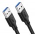 CABLETIME καλώδιο USB 3.0 C160, M-M, 5Gbps, 1m, μαύρο