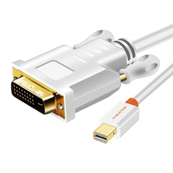 CABLETIME καλώδιο Mini DisplayPort σε DVI AV588, 1080p, 1.8m, λευκό CABLETIME καλώδιο Mini DisplayPort σε DVI AV588, 1080p, 1.8m, λευκό