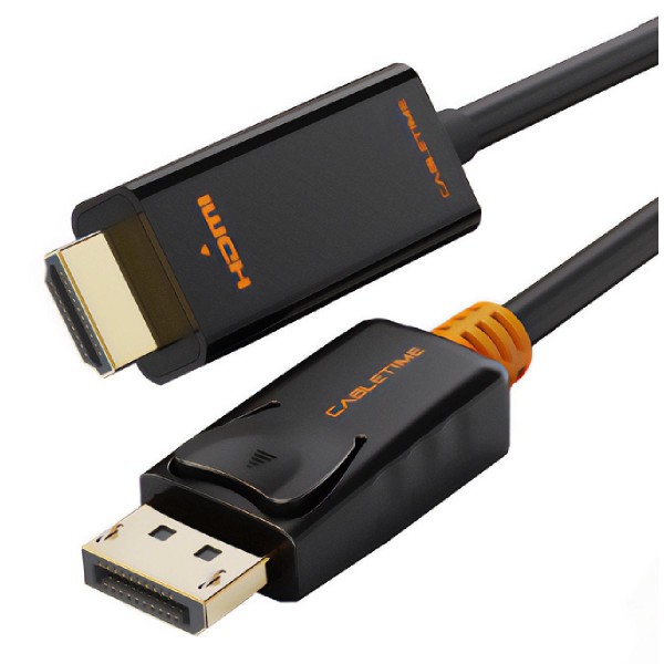 CABLETIME καλώδιο Displayport σε HDMI AV585, 1080p, 1.8m, μαύρο CABLETIME καλώδιο Displayport σε HDMI AV585, 1080p, 1.8m, μαύρο