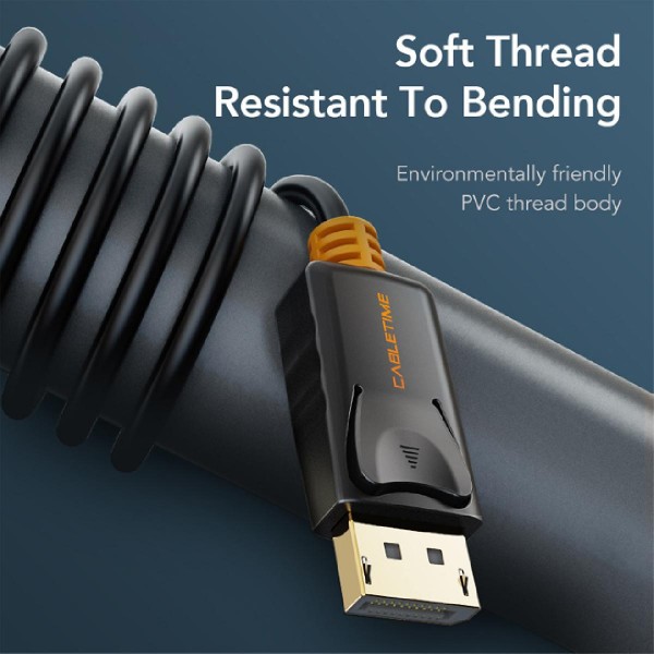 CABLETIME καλώδιο Displayport σε HDMI AV585, 1080p, 1.8m, μαύρο CABLETIME καλώδιο Displayport σε HDMI AV585, 1080p, 1.8m, μαύρο