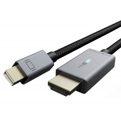 CABLETIME καλώδιο Mini DisplayPort σε HDMI AV588, με LED 4K, 1.8m, μαύρο CABLETIME καλώδιο Mini DisplayPort σε HDMI AV588, με LED 4K, 1.8m, μαύρο