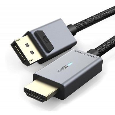 CABLETIME καλώδιο DisplayPort σε HDMI AV585, με LED, 4K, 1.8m, μαύρο CABLETIME καλώδιο DisplayPort σε HDMI AV585, με LED, 4K, 1.8m, μαύρο