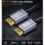 CABLETIME καλώδιο Displayport AV585, 1.2v, 4k/60hz, Premium, 1m, μαύρο