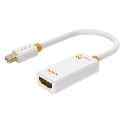 CABLETIME αντάπτορας Mini DisplayPort σε HDMI AV589, 4K, 0.2m, λευκός CABLETIME αντάπτορας Mini DisplayPort σε HDMI AV589, 4K, 0.2m, λευκός