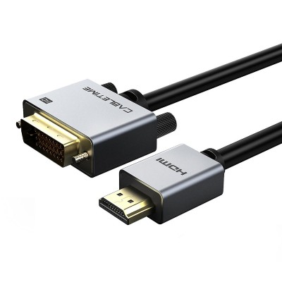 CABLETIME καλώδιο HDMI 1.4 σε DVI 24+1 AV579, 1080p, 2m, μαύρο
