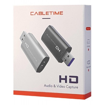 CABLETIME HDMI Video capture Card CTHVC, 1080p, μαύρο CABLETIME HDMI Video capture Card CTHVC, 1080p, μαύρο