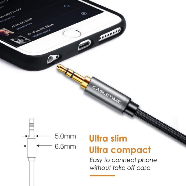 CABLETIME καλώδιο AUX Stereo 3.5mm (1/8 CABLETIME καλώδιο AUX Stereo 3.5mm (1/8