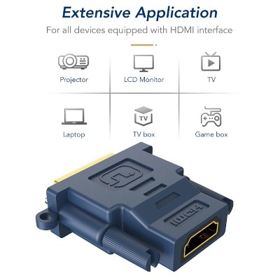 CABLETIME αντάπτορας HDMI σε DVI 24+1 AV599, with Ring, 1080p, μπλε CABLETIME αντάπτορας HDMI σε DVI 24+1 AV599, with Ring, 1080p, μπλε