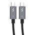 CABLETIME καλώδιο USB Type-C CT-C160, 100W, 5K, 40Gbps, 1m, μαύρο